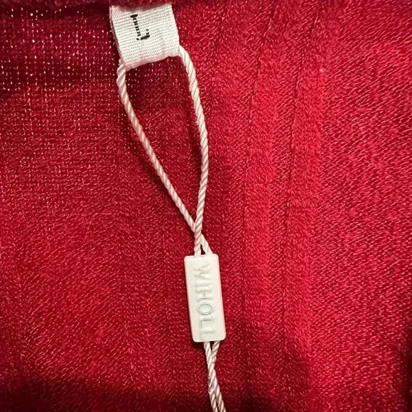 Wiholl Women’s Solid Raglan Long Sleeve Ribbed Ruffle Smocked Sweater - Picture 9 of 11